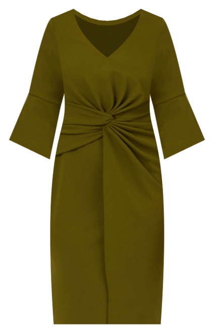 Women's 3/4-Sleeve Sheath Dress
