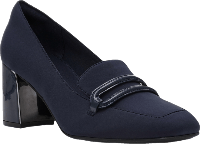 Women's Toni Stretch Block Heel Tailored Pumps