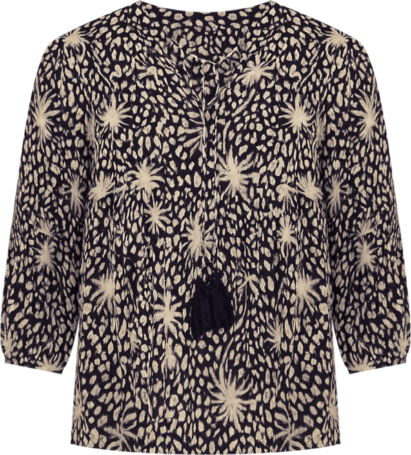 Women's Tropic Mix Print Tunic Blouse