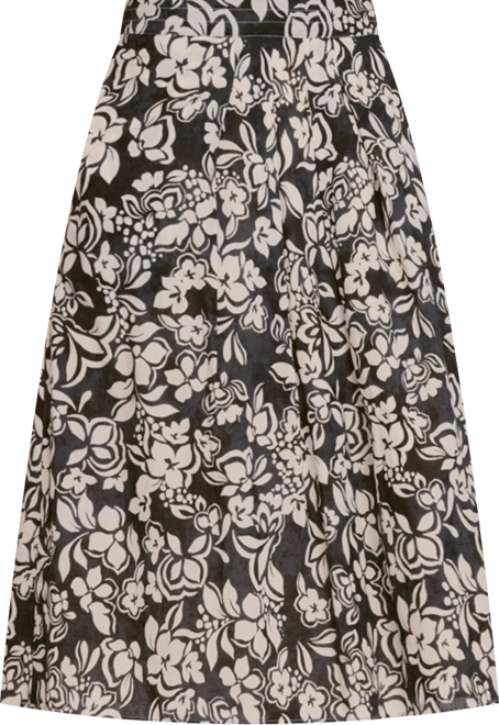 Women's Floral Midi Skirt