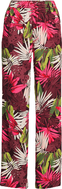 Women's Rayon High Rise Wide Leg Pants