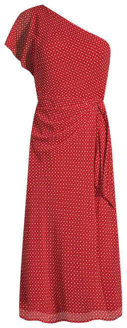 ralph lauren red one shoulder dress Womens Ralph Lauren Size 6 Red One Shoulder Evening Dress