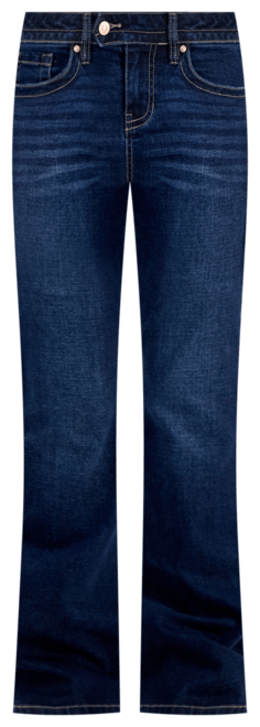 Juniors' Low-Rise Extended-Tab Bootcut Jeans