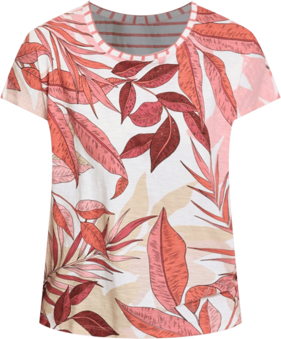 Women's Leaf Print T-Shirt