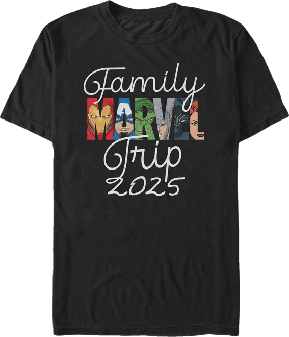 Avengers Men's Avengers Family Trip Short Sleeve T-Shirt