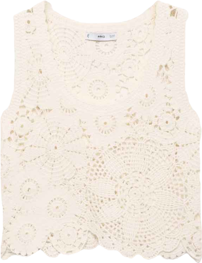 Women's Flowers Crochet Top