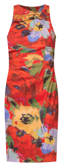 Women's Jacquard Knit Sleeveless Sheath Dress