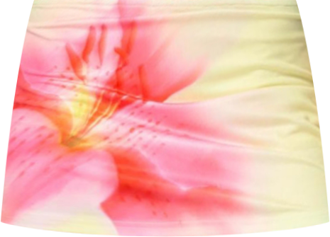 Women's Tiger Flower Mini Skort