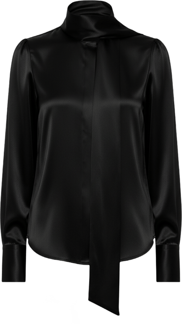 Women's Bow-tie Neck Silk Blouse