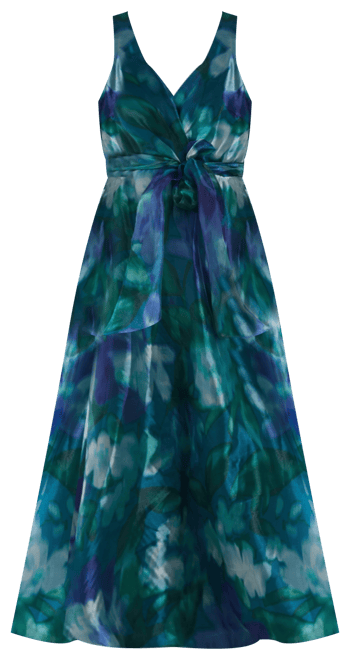 Women's Sleeveless Bow-Tie A-Line Dress