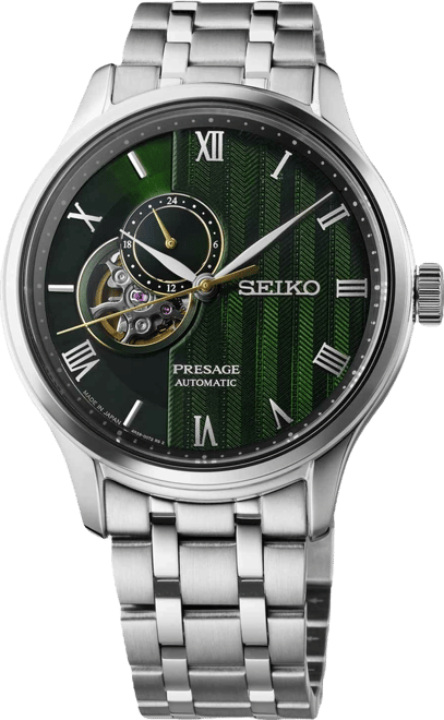 Men's Automatic Presage Japanese Garden Stainless Steel Bracelet Watch 42mm