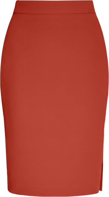 Women's Pull-On Side-Slit Pencil Skirt