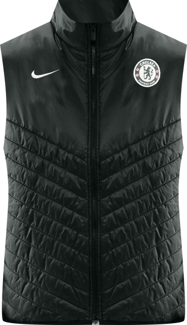Chelsea FC Windrunner Doudoune sans manches de foot d'épaisseur moyenne Nike Therma-FIT pour homme