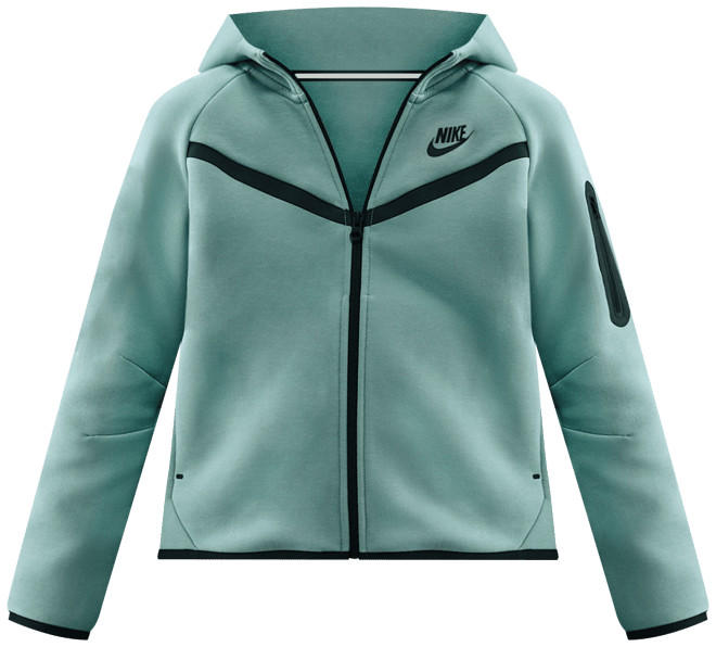 Nike Sportswear Tech Fleece Μπλούζα με κουκούλα και φερμουάρ σε όλο το μήκος για κορίτσια