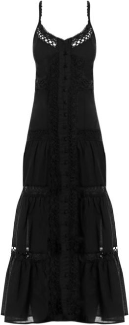 AQUA Lace Inset Midi Dress - Exclusive | Bloomingdale's Women