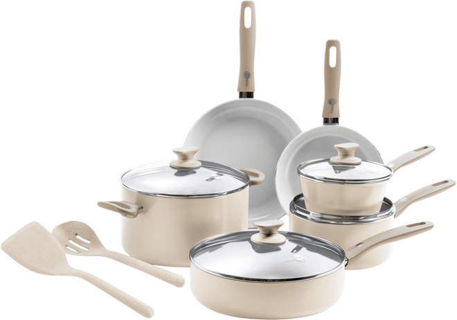 Dover Ceramic Nonstick 12-Piece Cookware Set