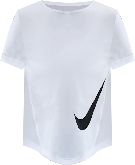 Nike Tempo Swoosh Run Kortärmad löpartröja Dri-FIT för kvinnor