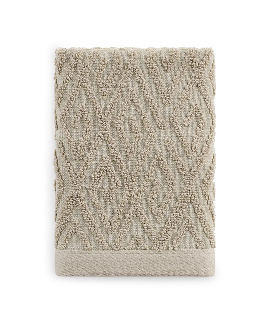 Maze Solid Texture Cotton Washcloth, 12" x 12"