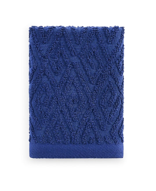 Maze Solid Texture Cotton Washcloth, 12" x 12"