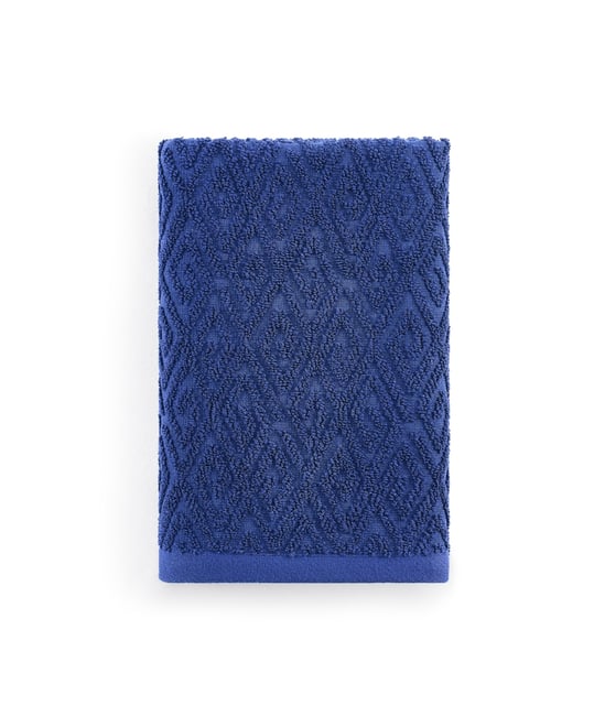 Maze Solid Texture Cotton Hand Towel, 30" x 20"