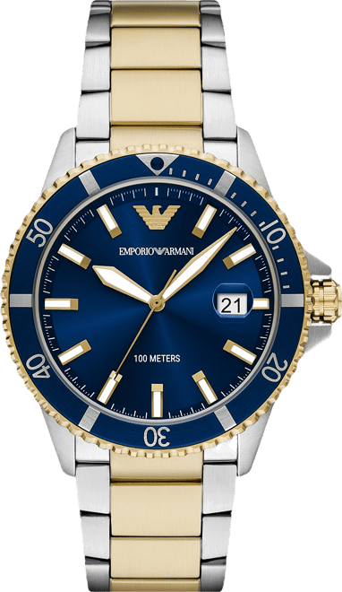 Men's World Explorer Two-Tone Stainless Steel Bracelet Watch 42mm