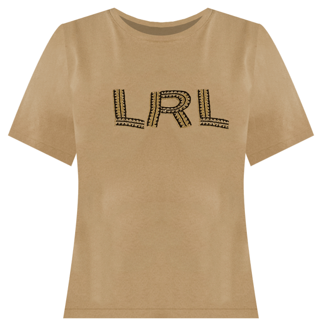 ラルフ・ローレン Lauren Ralph Lauren Plus Size Beaded-logo Cotton Jersey Tee レディース Women's Lauren Ralph Lauren Plus Size Beaded-logo Cotton