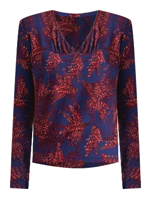 Clarissa Jersey Top in Neptune Multi