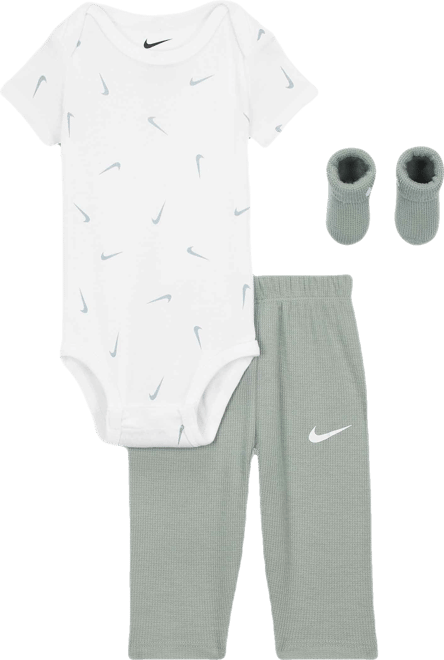 Nike Baby 3-Piece Bodysuit and Waffle Pants Set