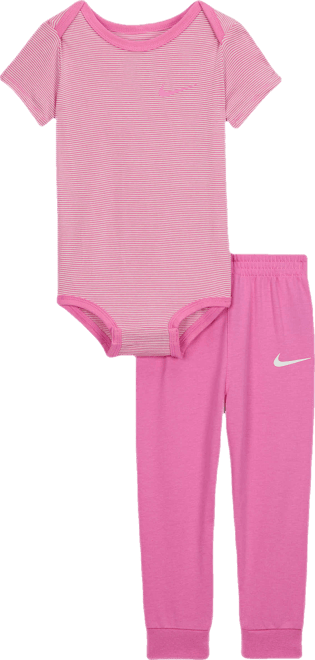 Nike Baby (12-24M) Striped Bodysuit and Joggers Set