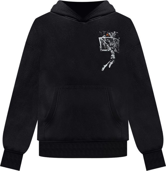 Jordan Brooklyn Sudadera con gorro sin cierre oversized para hombre