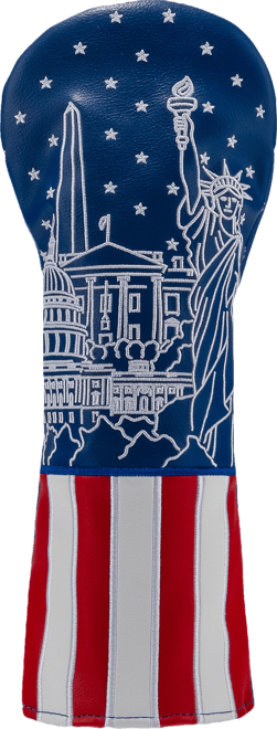 Buried Lies Americana Red White Blue Fairway Wood Headcover | Golf
