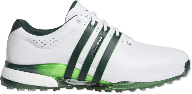 adidas Tour360 25 Spikeless Golf Shoes Cloud White/Aurora Ivy/Lime