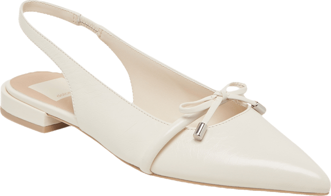 Women's Payge Bow Pointed-Toe Slingback Flats