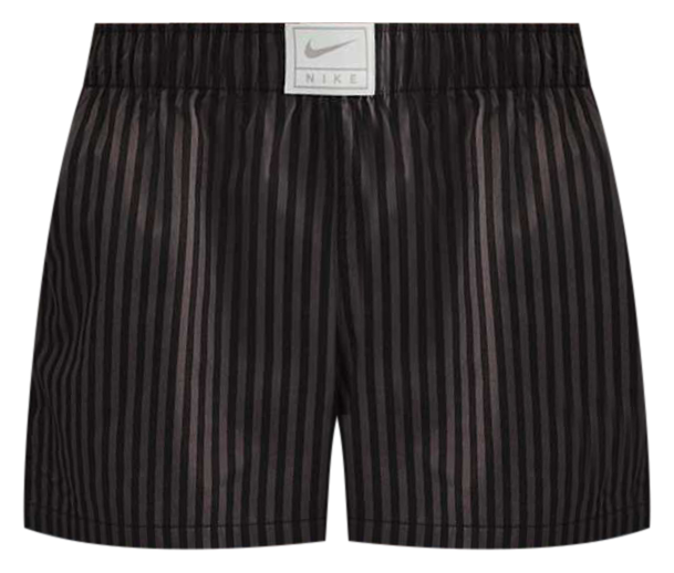Nike Sportswear Chill Poplin Normal Belli Bol Kesimli Çizgili Kadın Şortu