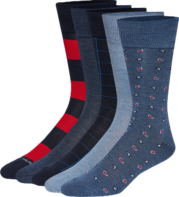 Men's 5-Pk. Rugby Crew Socks
