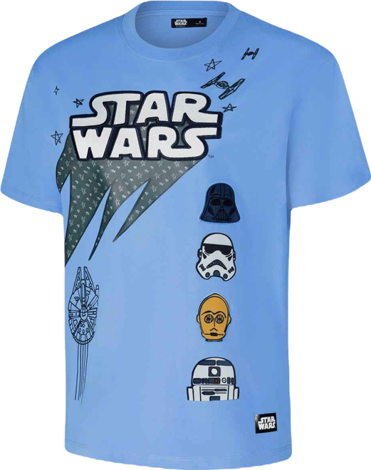 Women's Blue Star Wars Boyfriend T-Shirt
