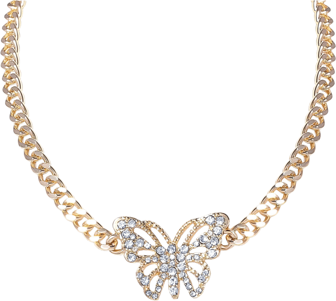 Butterfly Pendant Chain Necklace