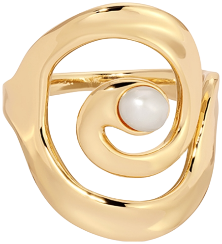 Aura Swirl Statement Ring