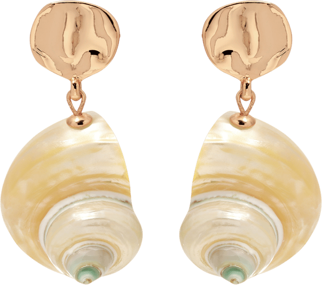 Sunken Treasure Shell Drop Earrings