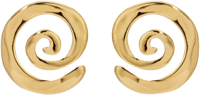 Aura Swirl Stud Earrings
