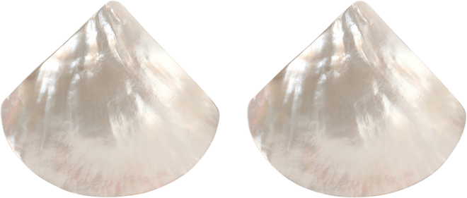 Rising Tide Mother of Pearl Stud Earrings