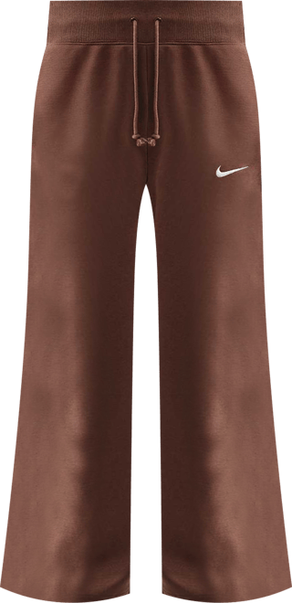 Nike Sportswear Phoenix Fleece กางเกงซ้อมกีฬาผ้าเฟรนช์เทรีทรงขากว้างเอวสูงผู้หญิง