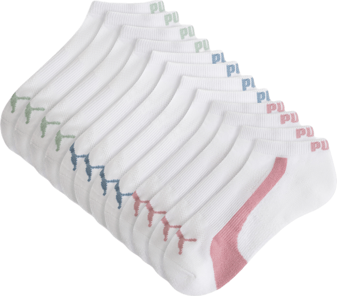 PUMA Women's Half-Terry Low Socks (6 Pairs)
