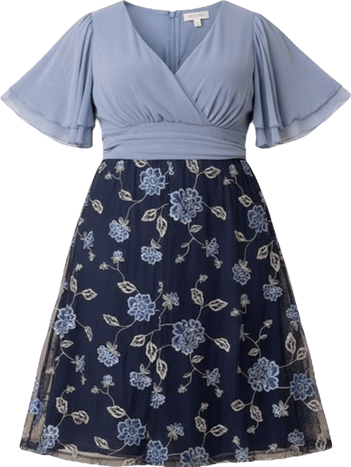 lillian embroidered cocktail dress product info and reviews Lillian Embroidered Cocktail Dress