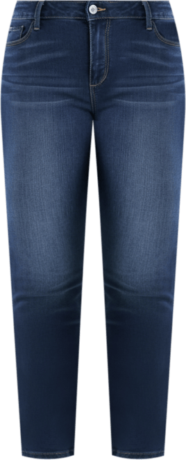 Plus Size High Rise Straight Jeans
