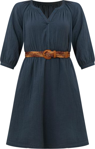 Women's Organic Cotton Coastal Double Gauze Peasant Dress