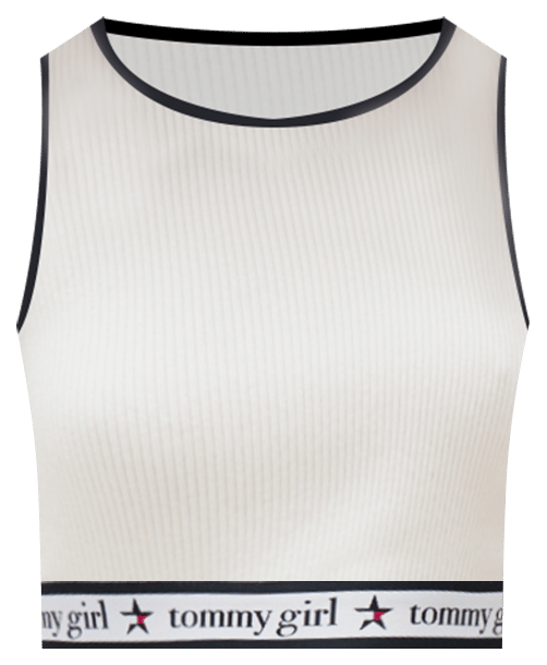 Tommy Girl Women's Cropped Knitted Tank Top