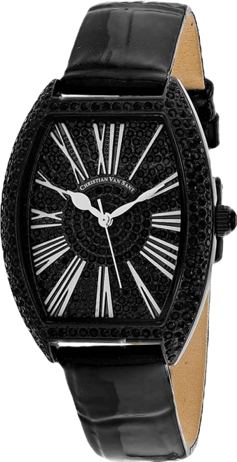 Women's Chic Black Dial Watch