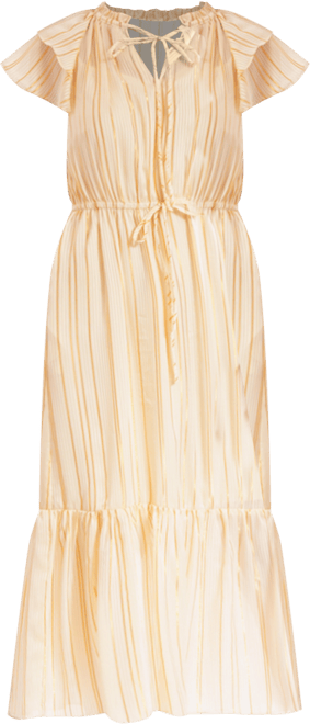 Women's Chiffon Tie-Neck Sleeveless Maxi Dress