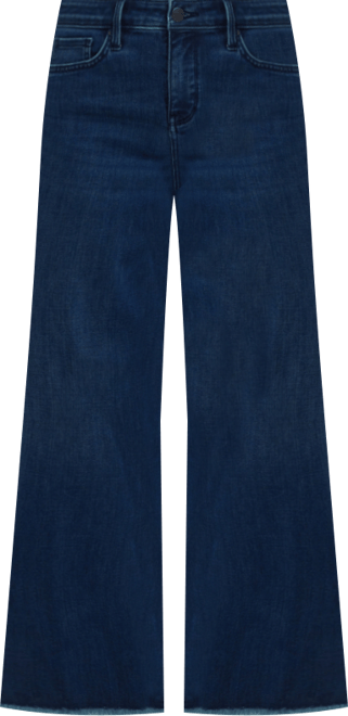 Women's Teresa Wide Leg Ankle Jeans Fray Hems